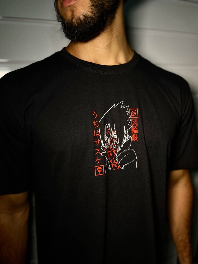 Camiseta Fio 30.1 penteado Sasuke Uchiha