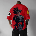 Camiseta Oversized Streetwear Goku Red Dragon Ball Z
