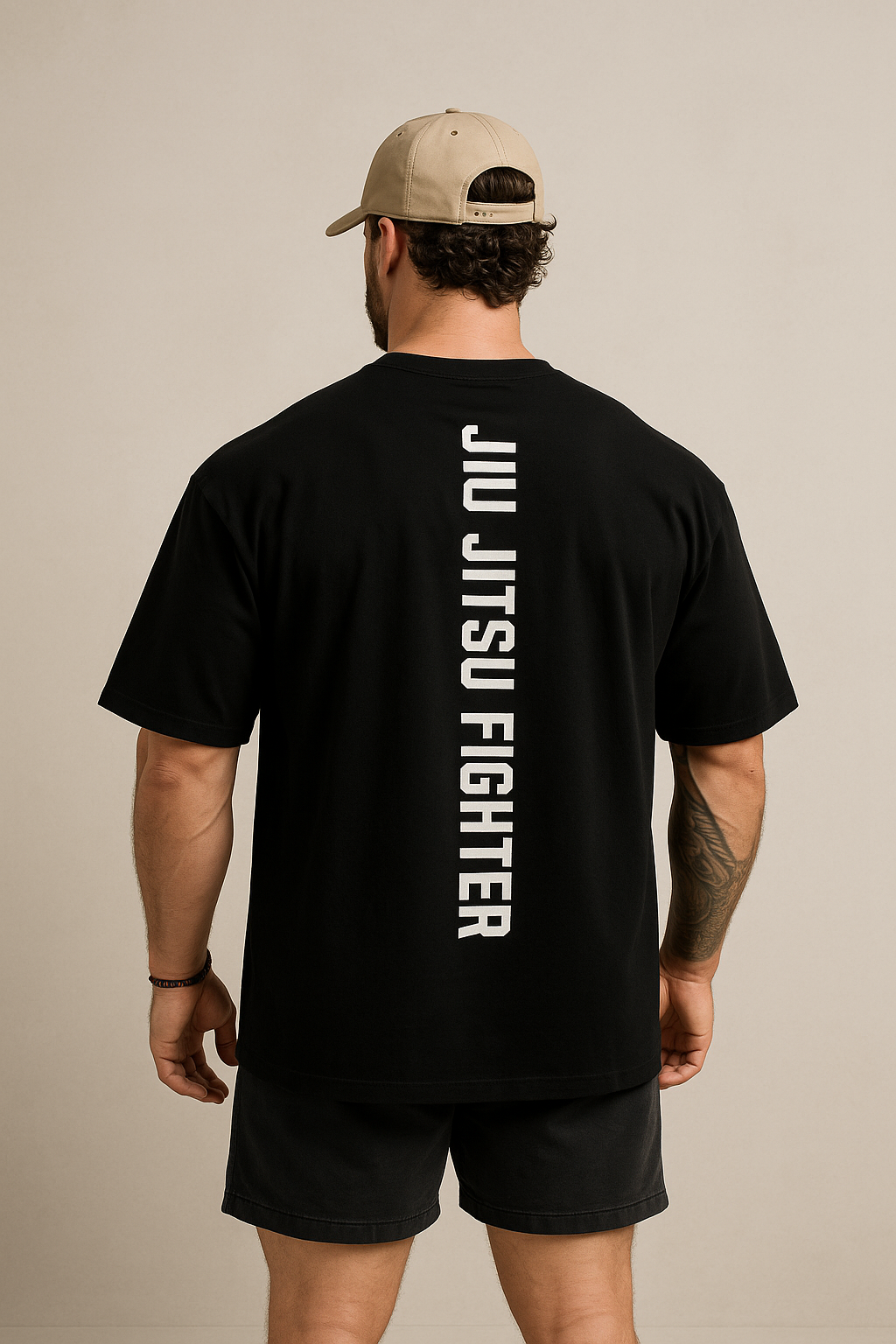 Camiseta Jiu JitsuOversizedAlgodão Masculina