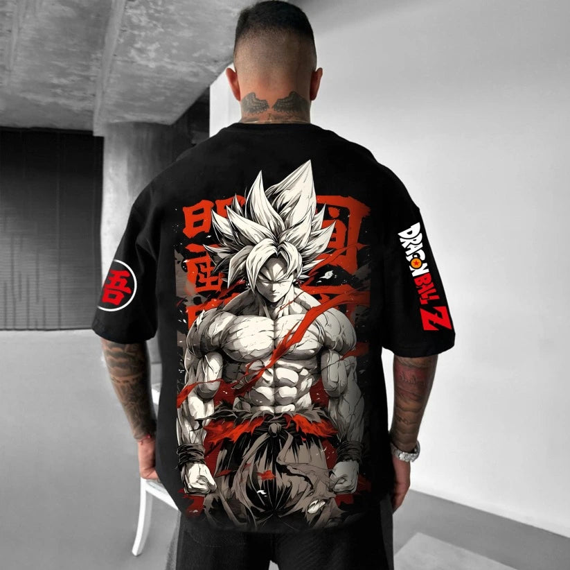 Camiseta Oversized Streetwear Son Goku 01