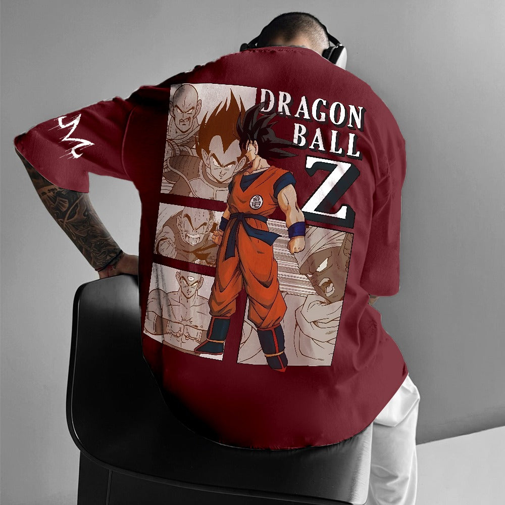 Camiseta Oversized Streetwear Dragon Ball Z Retrô