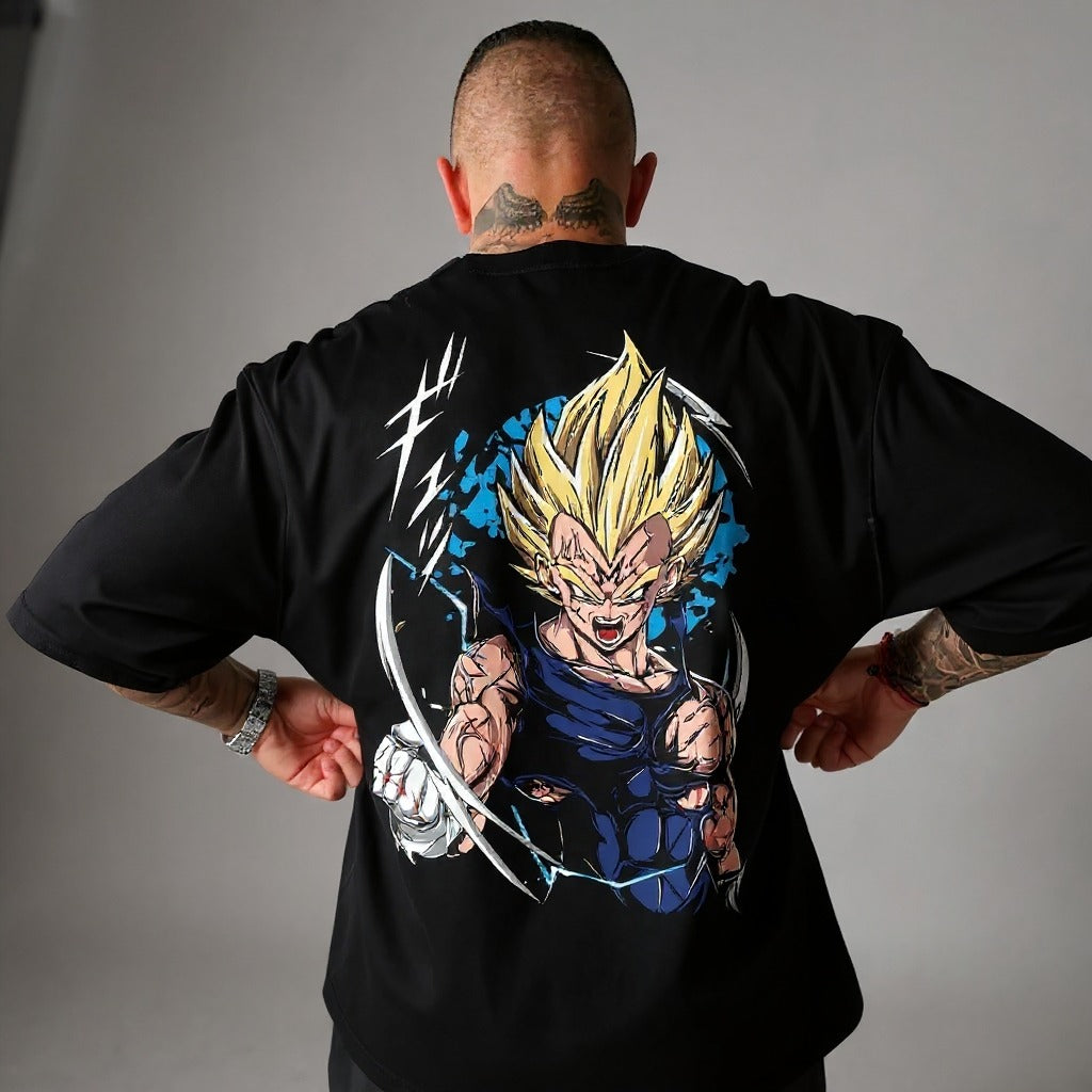 Camisa Oversized Streetwear Plus Size Majin Vegeta