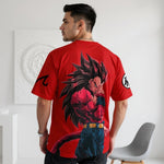 Camiseta Oversized Streetwear Vegeta Super Saiyajin 4
