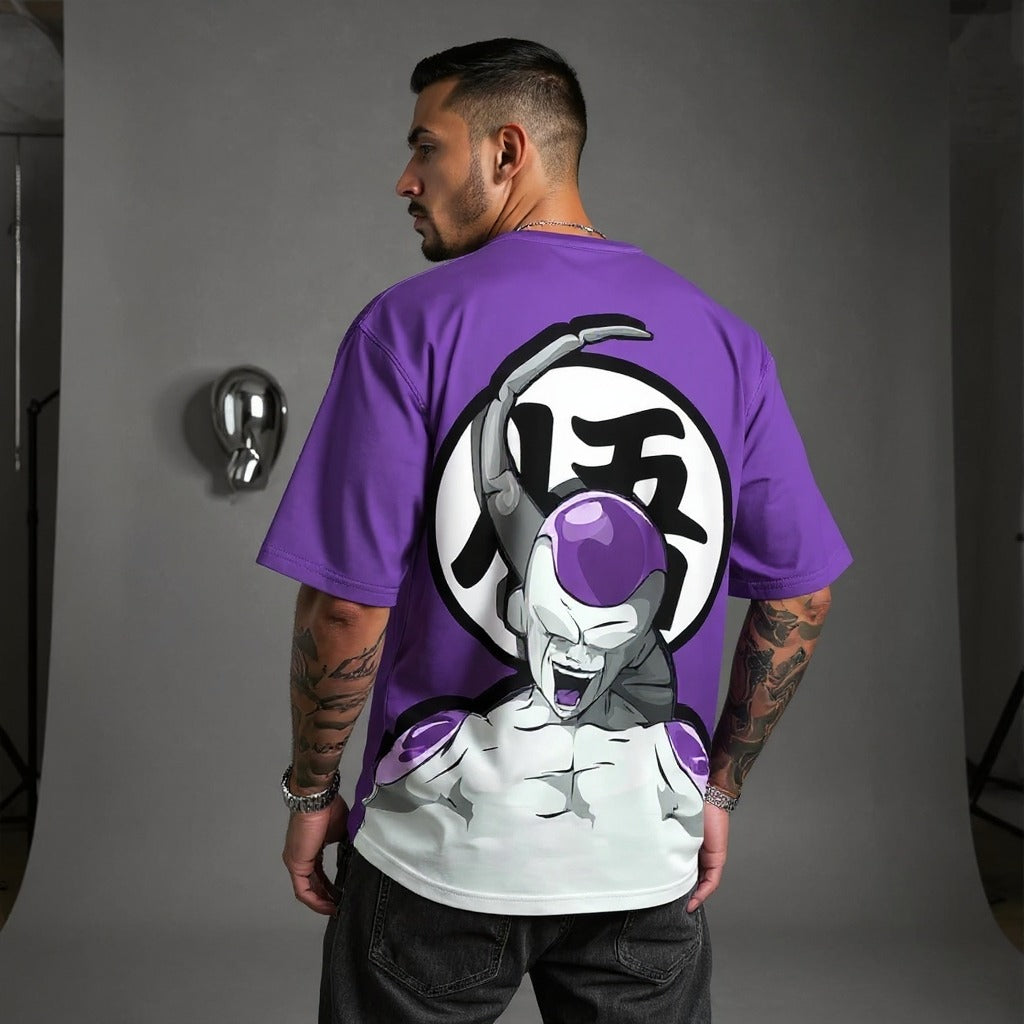 Camisa Oversized Streetwear Plus SizeFreeza Dragon Ball Z/Super