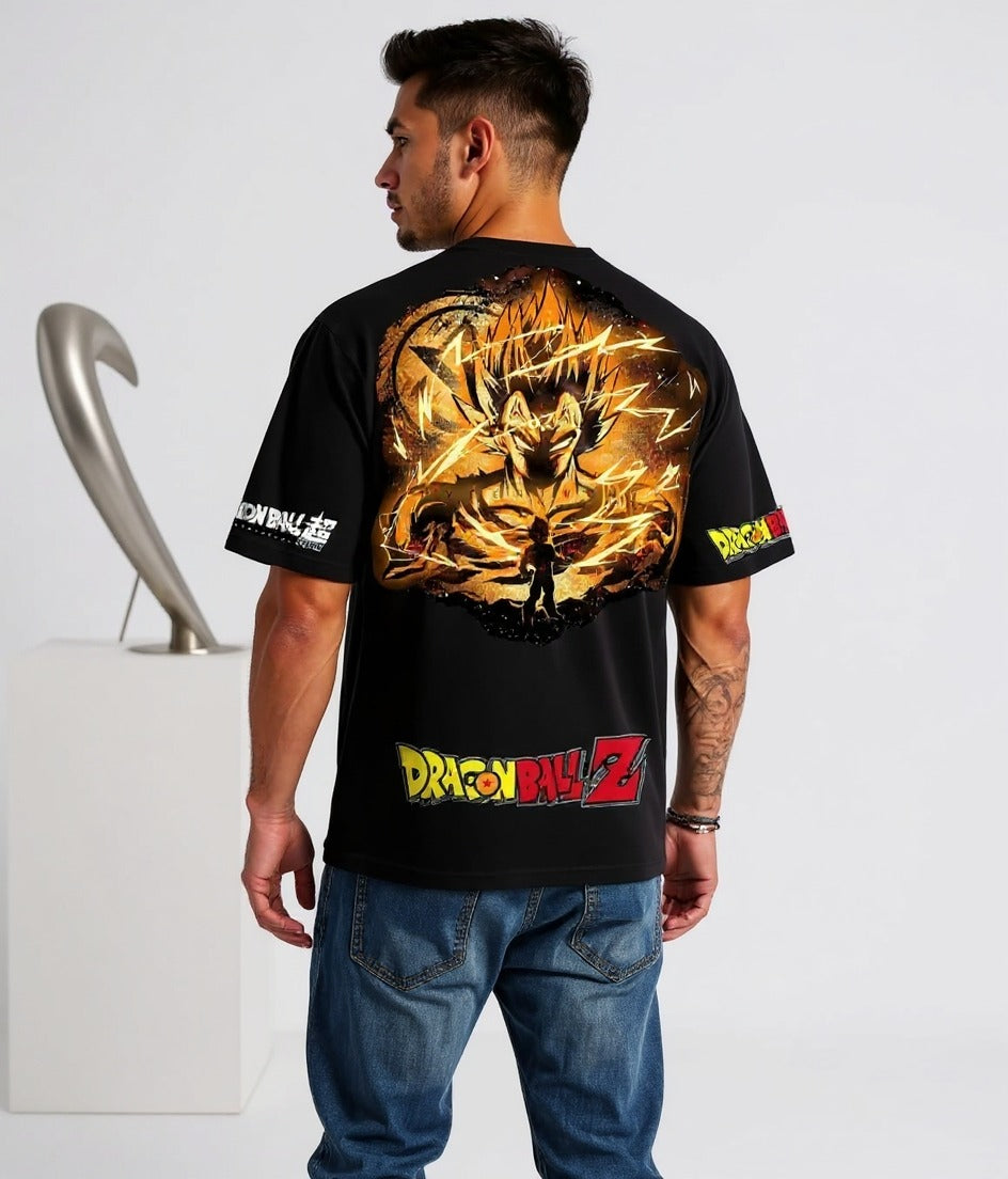 Camisa Oversized Streetwear Vegeta Principe dos Saiyajins