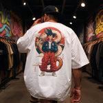 Camisa Oversized Streetwear Dragão Goku