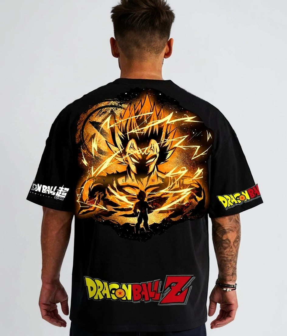Camisa Oversized Streetwear Vegeta Principe dos Saiyajins