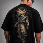 Camiseta Oversized Masculina Eternal Warrior Preta