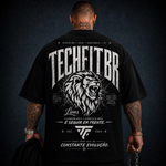 Camiseta Oversized Lion TechFitBR Premium Streetwear