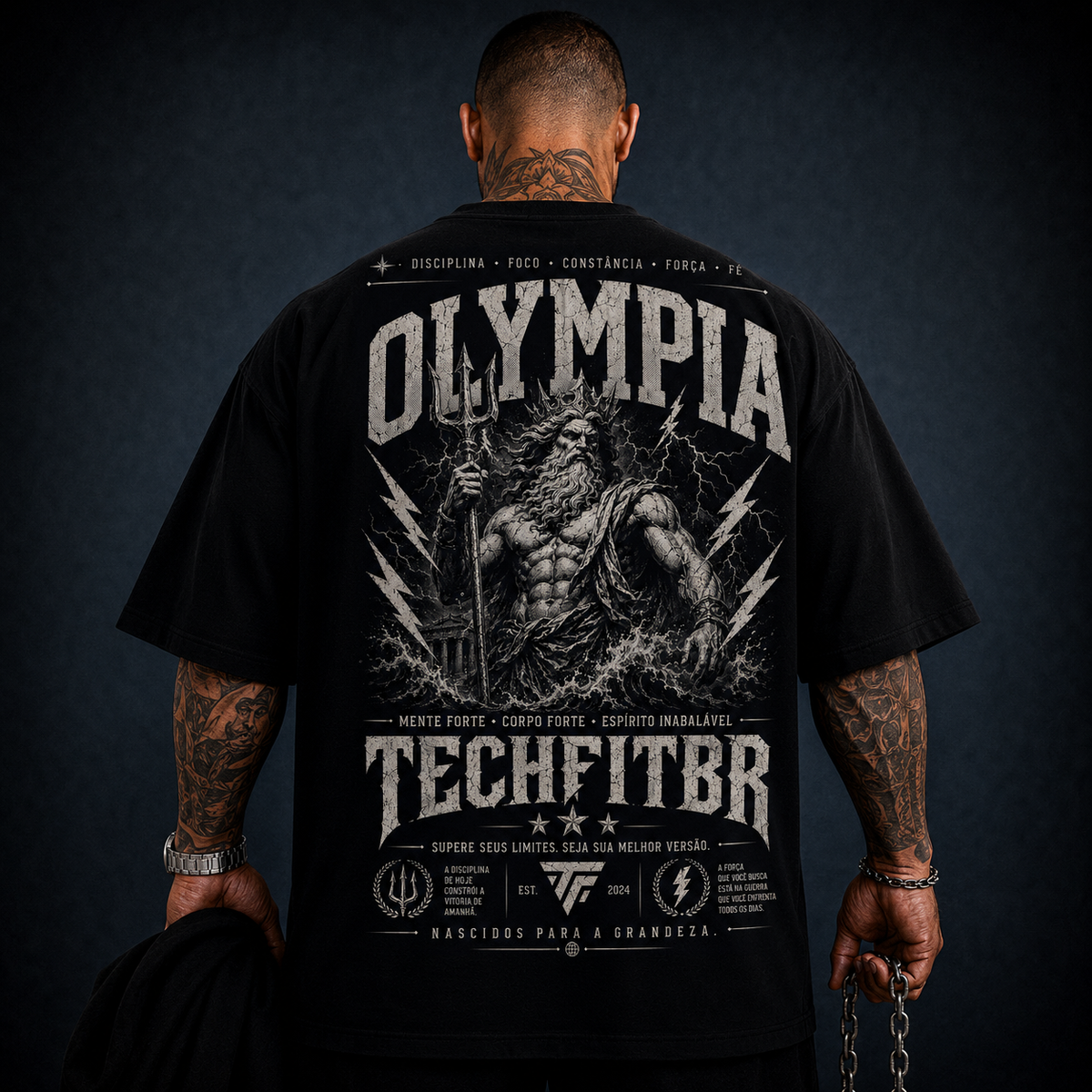 Camiseta Oversized Olympia Zeus TechFitBR Premium