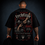 Camiseta Oversized TechFitBR Beast Forever Streetwear Premium