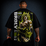 CamisetaStreetwear OversizedSuper Broly DBZPreta