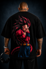 Camiseta Oversized StreetwearSuper4 Preta Premium