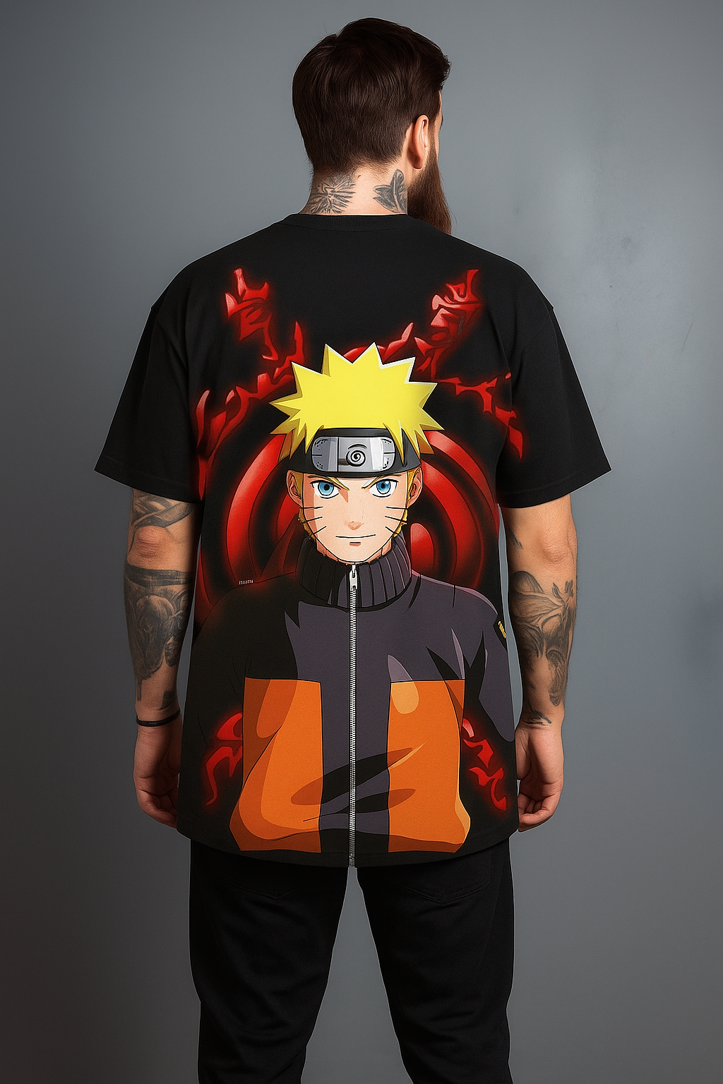 Camisa Oversized Streetwear Naruto Shippuden