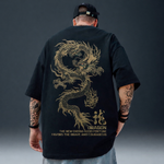 Camiseta Oversized Dragão Chines