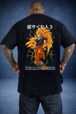 Camiseta Oversized Goku Ssj Fase 3
