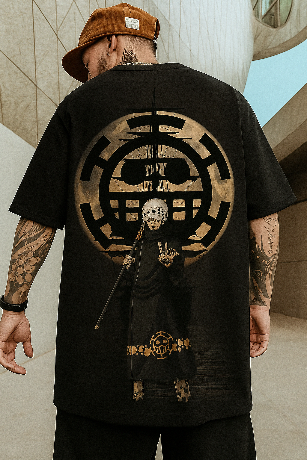 Camiseta Oversized Streetwear Trafalgar Law