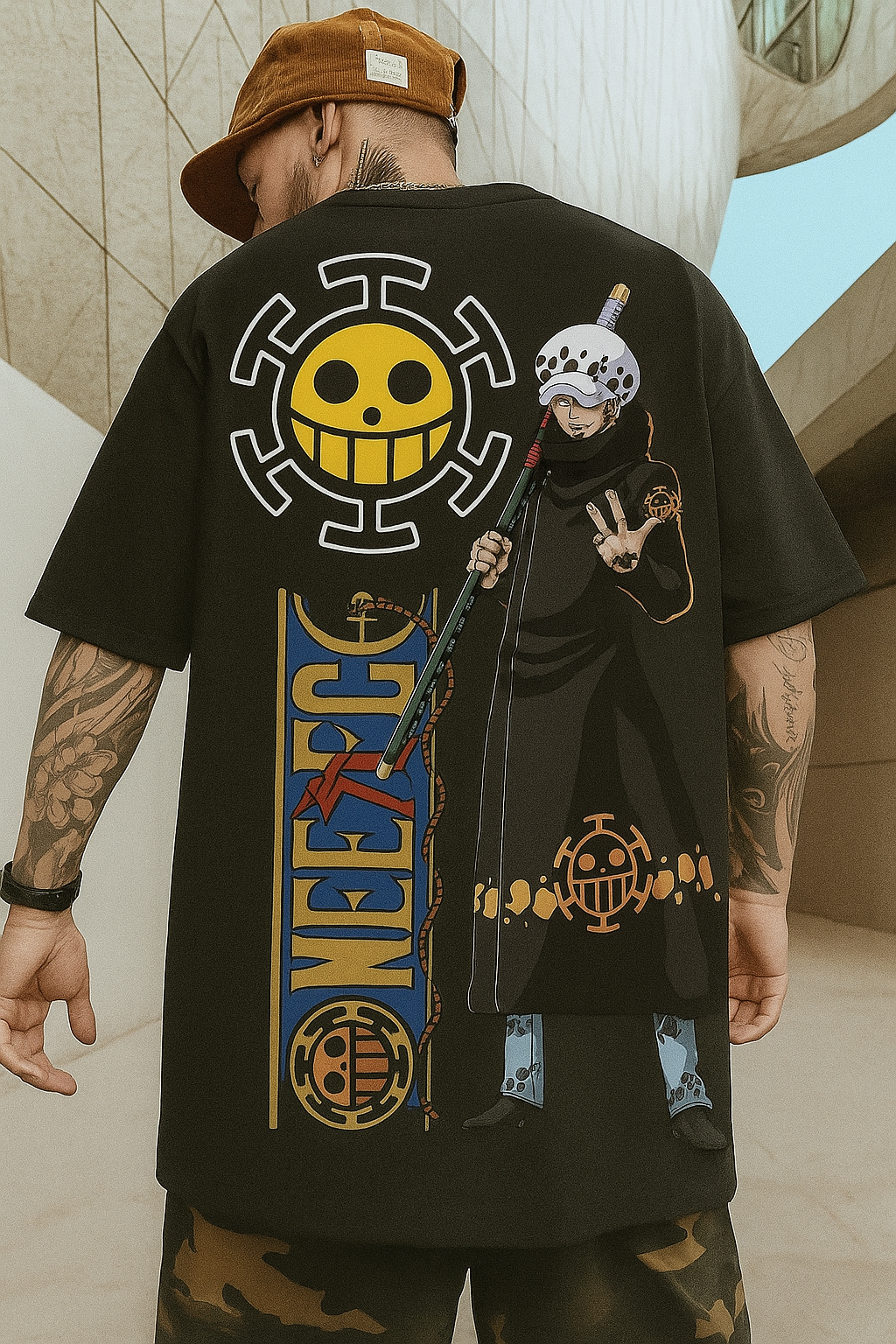 Camiseta Oversized Streetwear Trafalgar Law 2