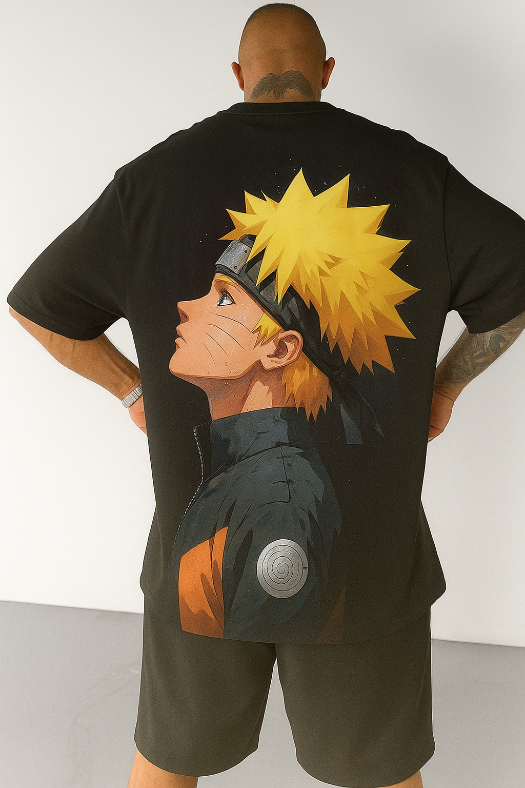Camiseta Oversized Streetwear Naruto Shippuden 2