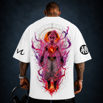 Camisa Oversized Premium Super Majin Boo black e white