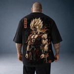 Camiseta OversizedSon Goku Edição Limitada 02 Bege