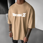 Camiseta OversizedSon Goku Edição Limitada 02 Bege
