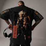 Camiseta Oversized Streetwear Son Goku Edição Limitada Black