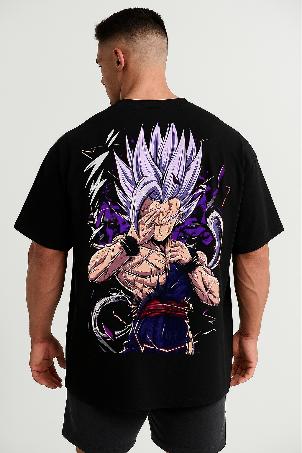 Camiseta Oversized Streetwear Plus Size Gohan ssj2
