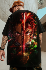 Camisa Oversized Streetwear Tanjirō Kamado