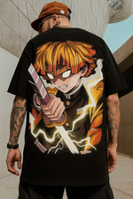 Camisa Oversized Streetwear Zenitsu Agatsuma