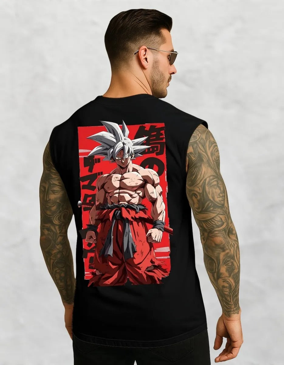 Camiseta Regata Machão Son Goku Dragon Ball Z