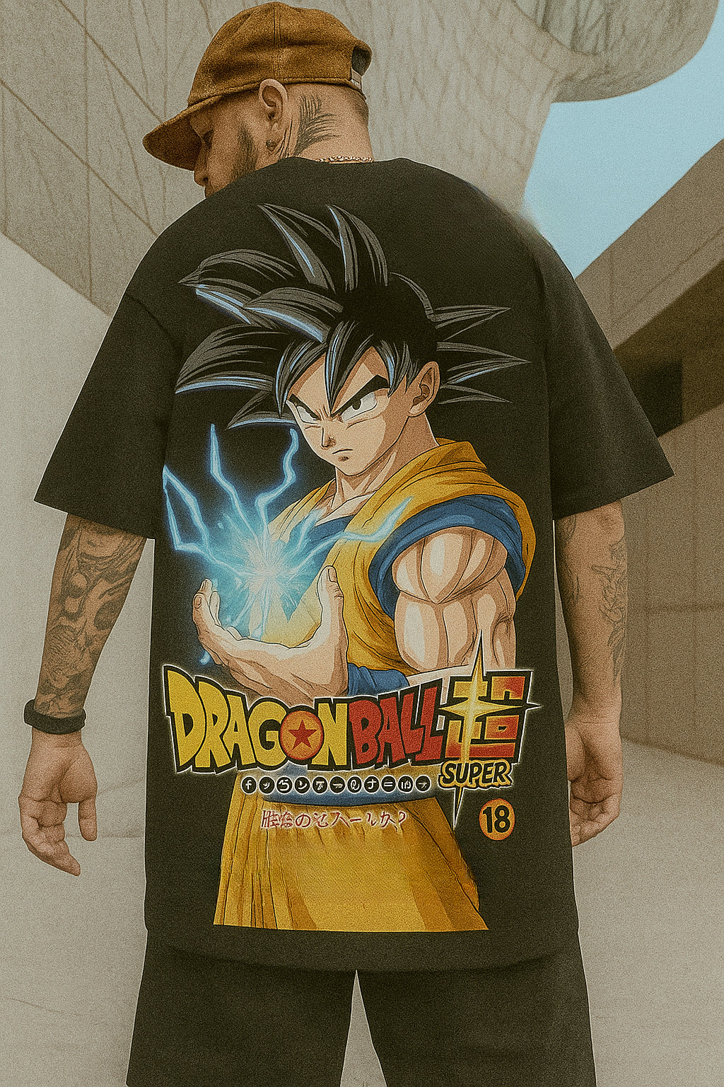 Camiseta Oversized Streetwear Son Goku Dbz