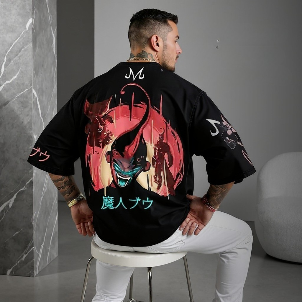 Camisa Oversized Streetwear Plus Size Mini Evil Boo