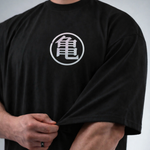Camiseta Oversized Treino Preta Techfitbr Goku Premium