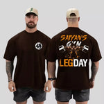 Oversized leg day Goku GYM