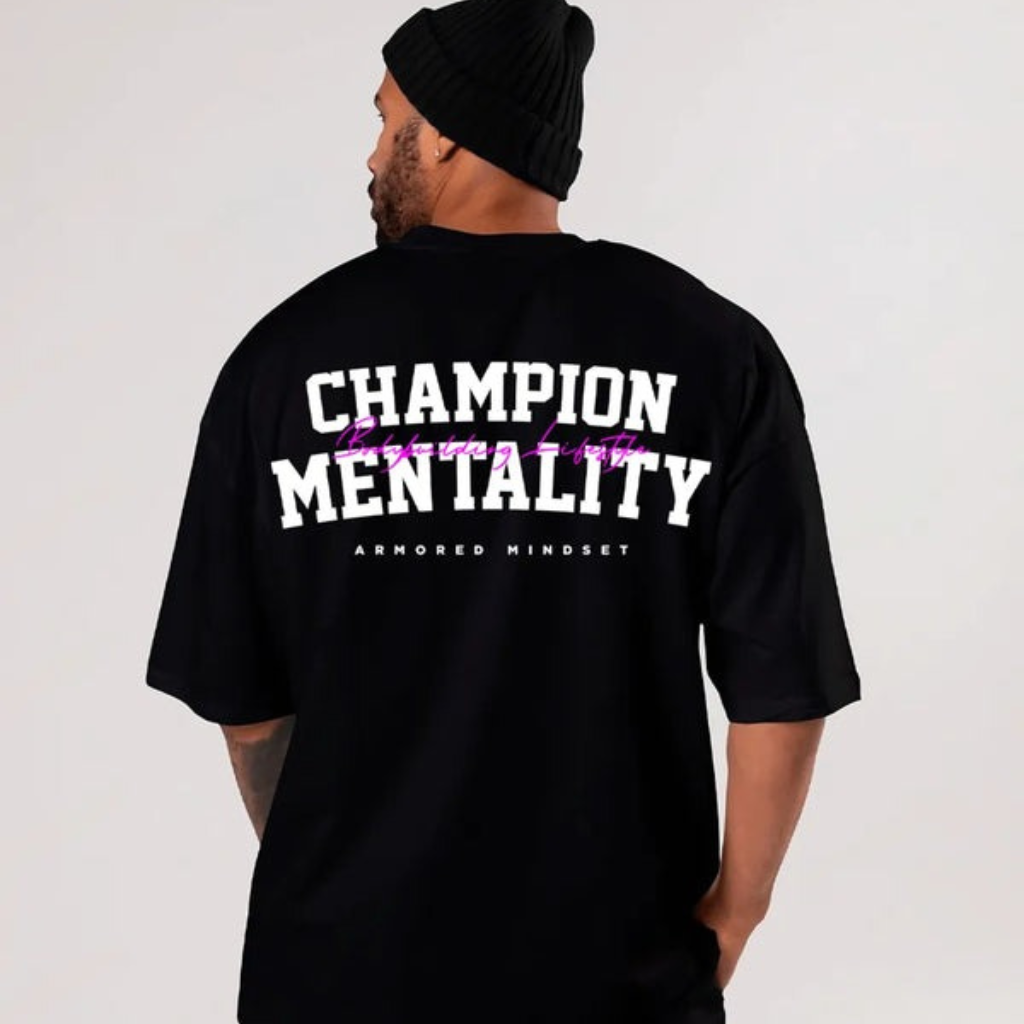 Camiseta Oversizedstreetwear Champion Mentality