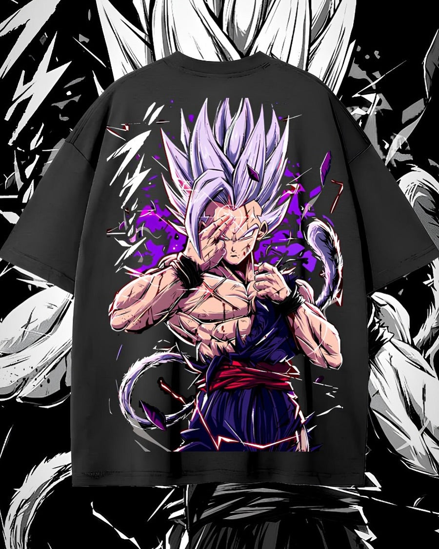 Camiseta Oversized Streetwear Plus Size Gohan ssj2