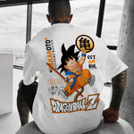 Camiseta Oversized Streetwear Dragon Ball Z Estampada