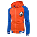 Casaco Moletom Masculino Son Goku Varsity Zipper