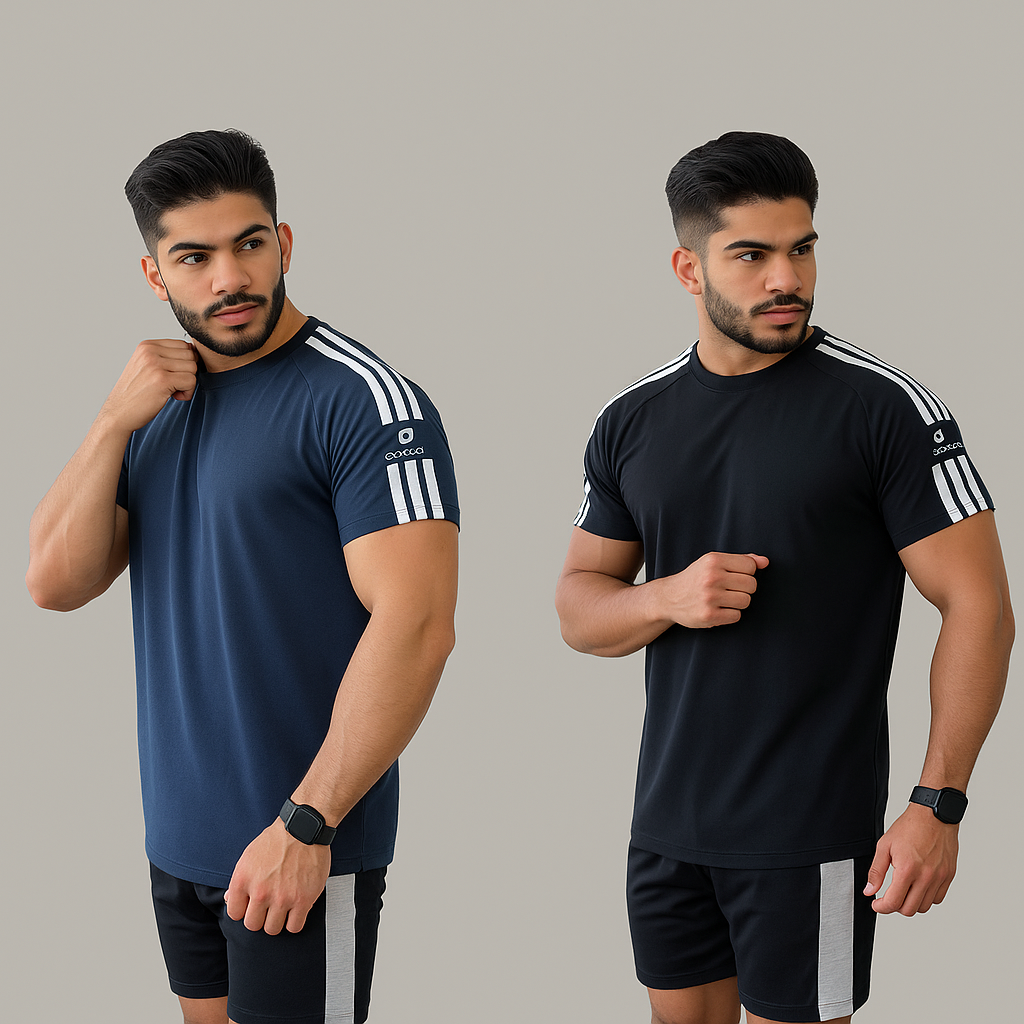 Kit 2 Camisetas Dry Fit Masculina Listras