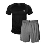 Kit Conjunto Camiseta e Short 2 em 1 Dry Fit