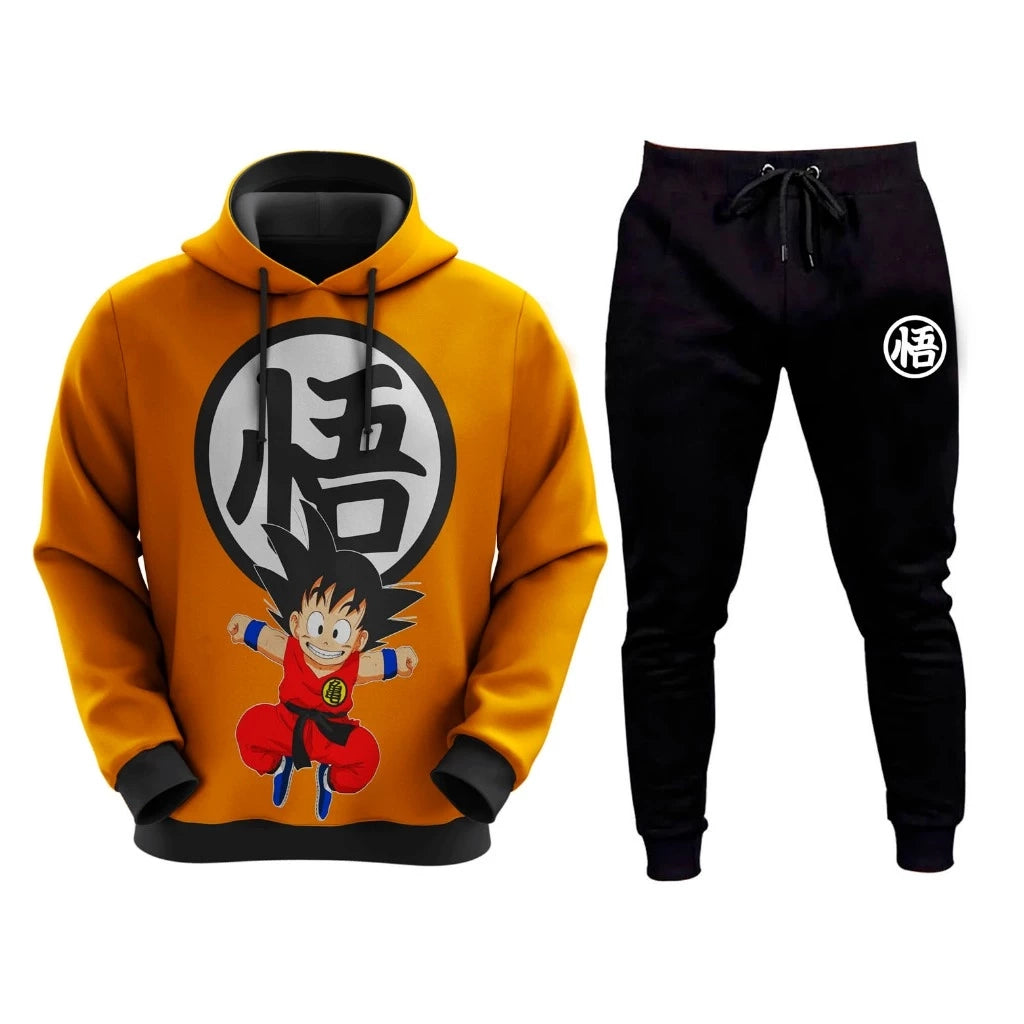 Kit Conjunto Blusa E Calça Goku Dragon Ball Z