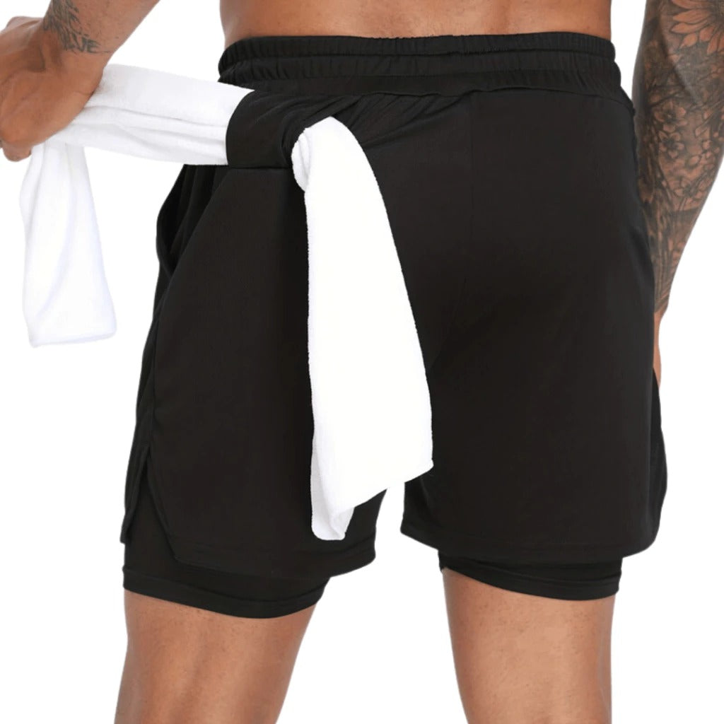 Short Dry-Fit de Compressão black white sports
