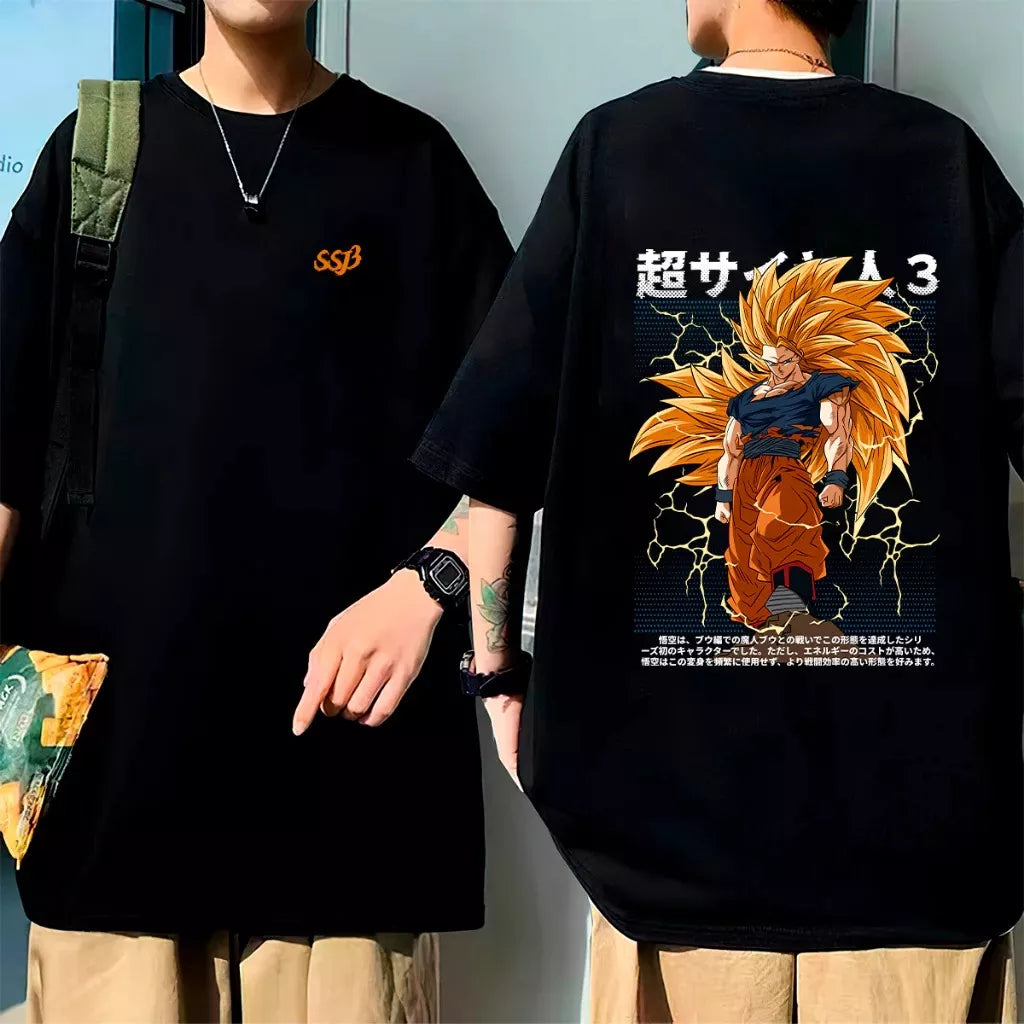 Camiseta Oversized Goku Ssj Fase 3