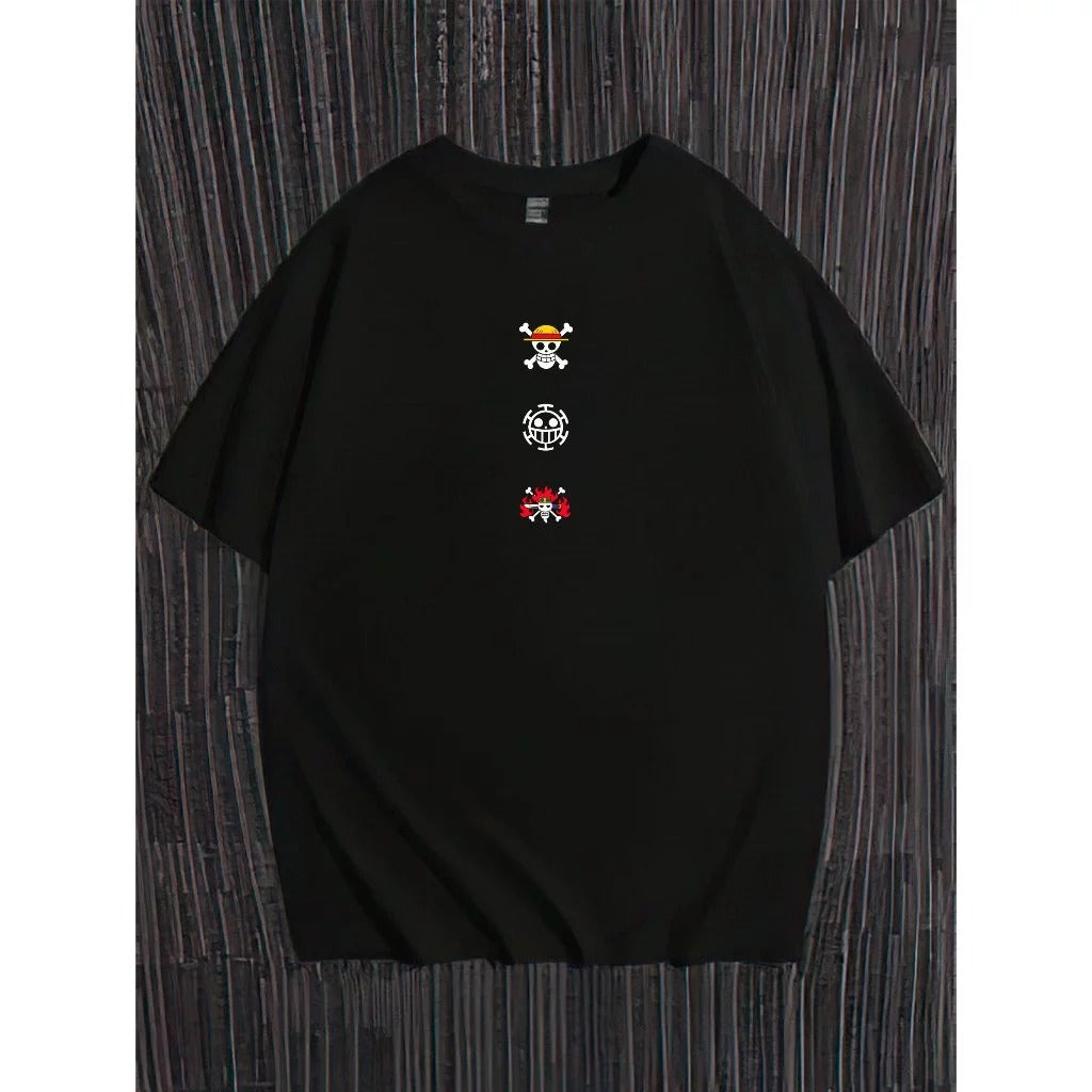 Camiseta Oversized Anime Piratas Alto Mar