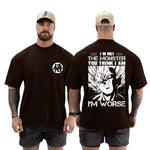 Camiseta Oversized Masculina Vegeta The Monster