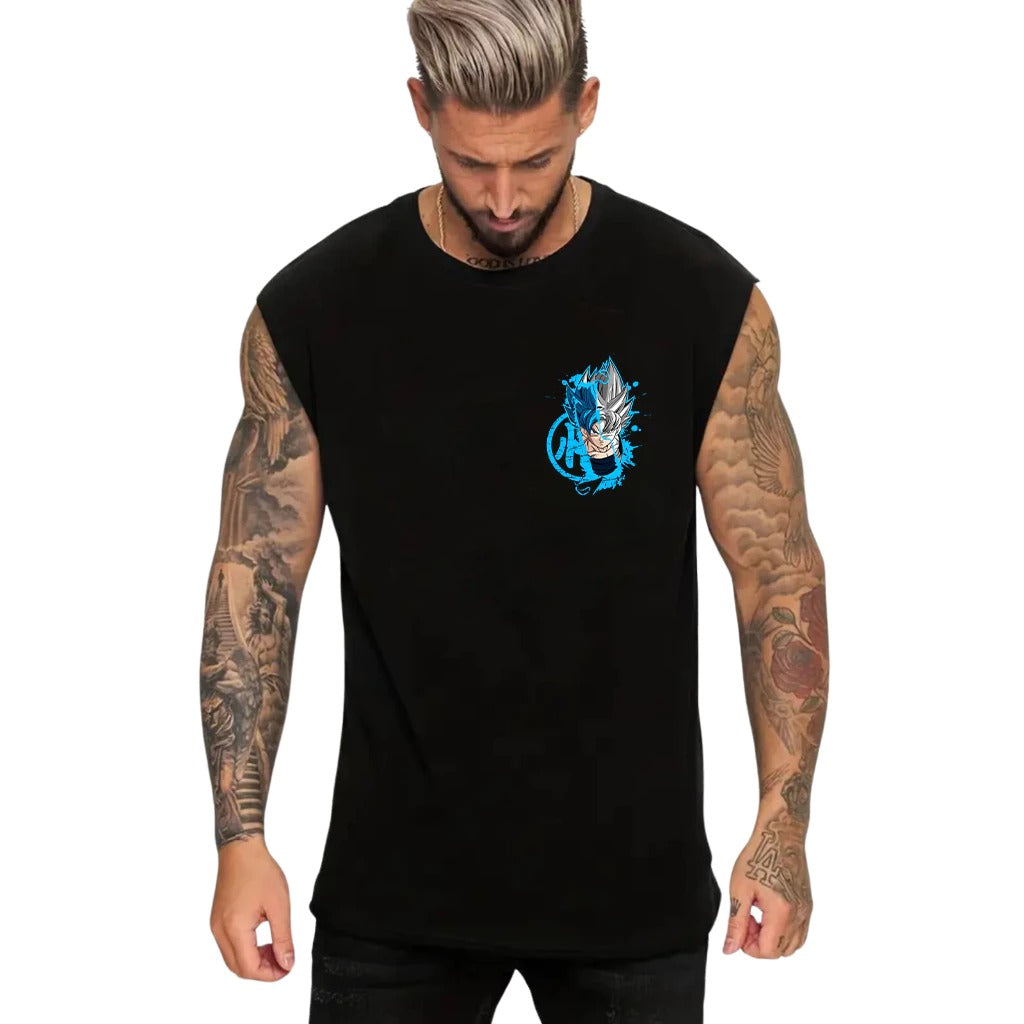 Camiseta Regata MachãoGoku Blue
