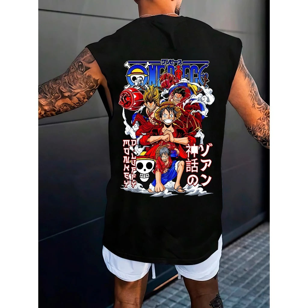 Camiseta Regata Machão luffy Transformações
