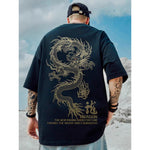 Camiseta Oversized Dragão Chines