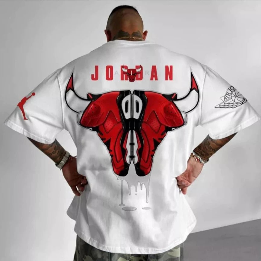 Camisa Oversized Streetwear Plus SizeJordan Bulls
